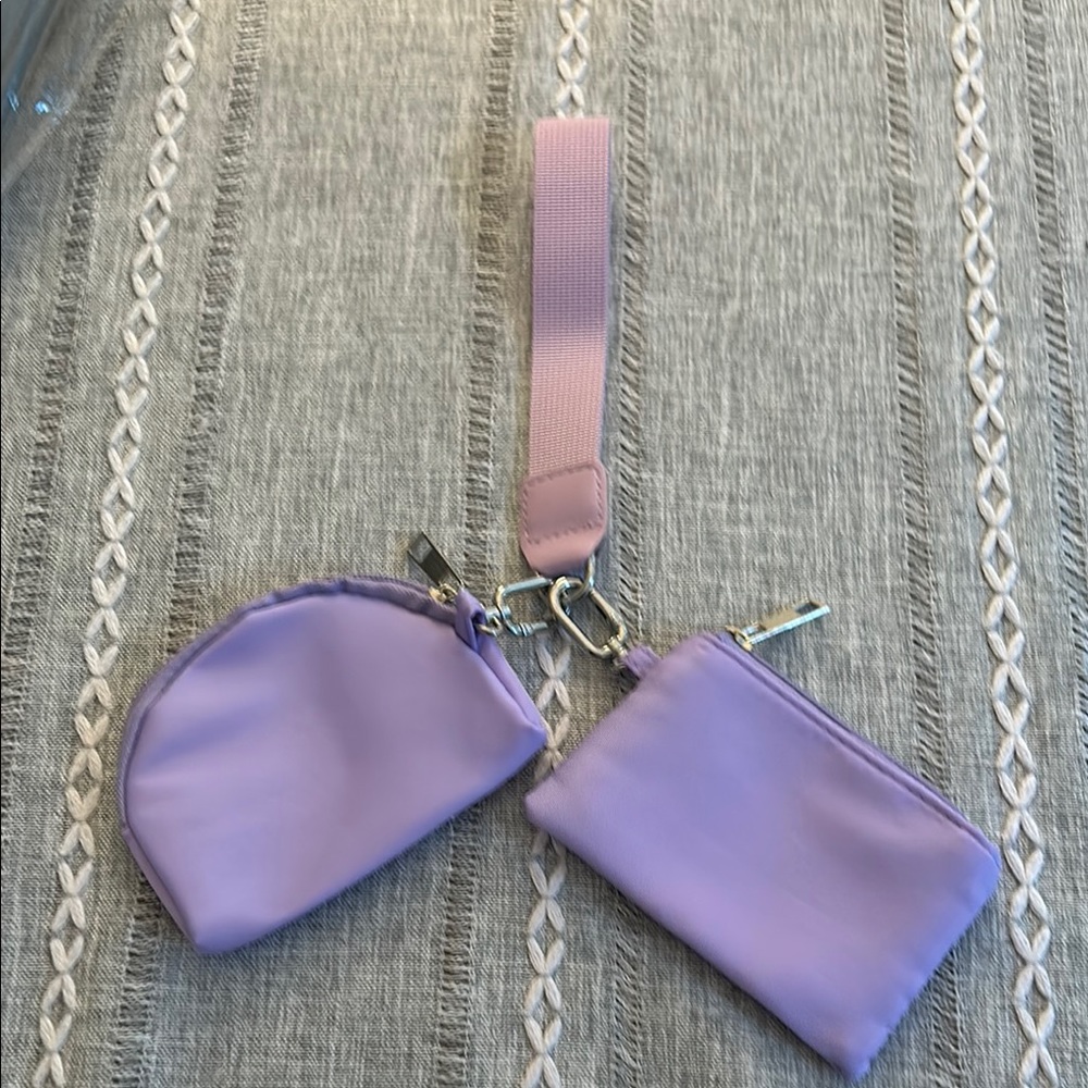 Lavender Wristlet and Coin Purse Set